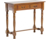 Konsolen-Tisch JEROME aus Mahagoni, passt perfekt zum Kolonialstil, 93 x 38 cm, Höhe 80 cm, mit 2 Schubladen