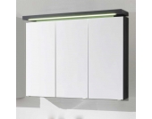 Badezimmer Spiegelschrank mit LED Beleuchtung Anthrazit